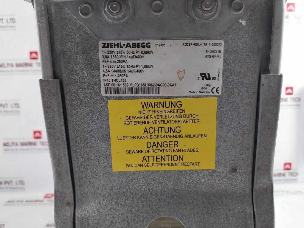 Ziehl-abegg Rg28P-4Ek.4I.1R Cooling Fan