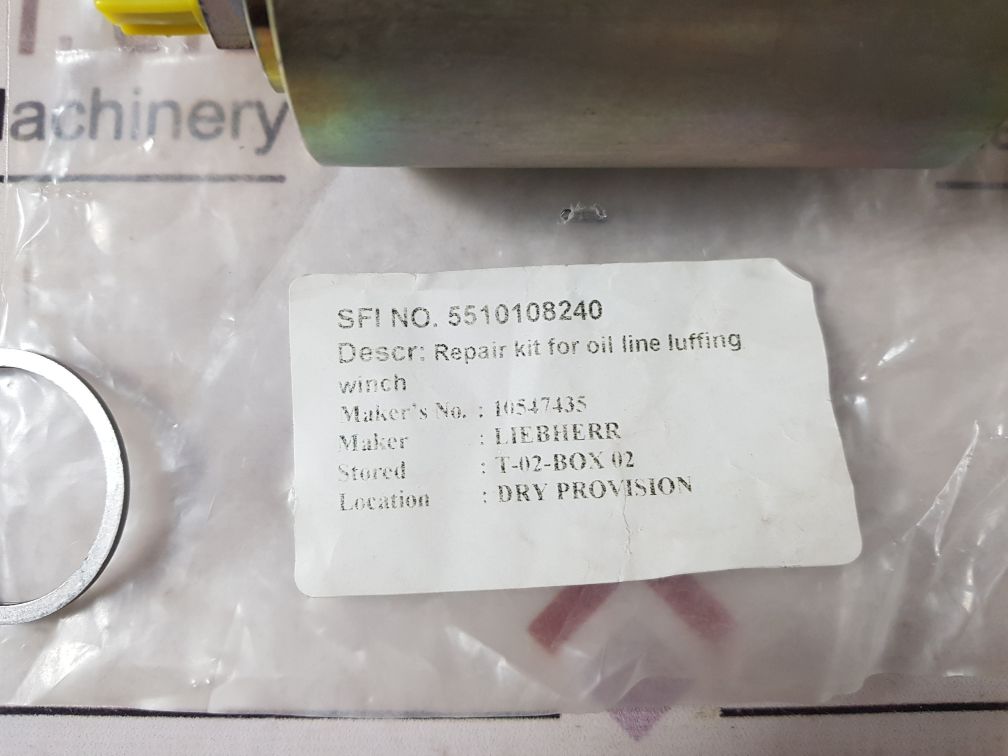 Zollern 10547435 Repair Kit For Oil Line Luffing Winch