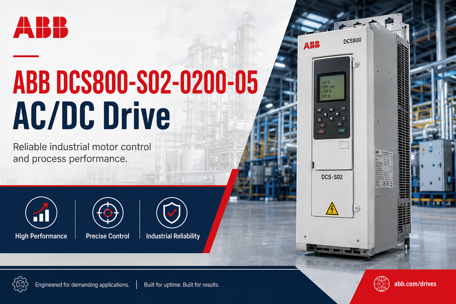 ABB DCS800-S02-0200-05: A Smart Upgrade for Industrial Drive Systems