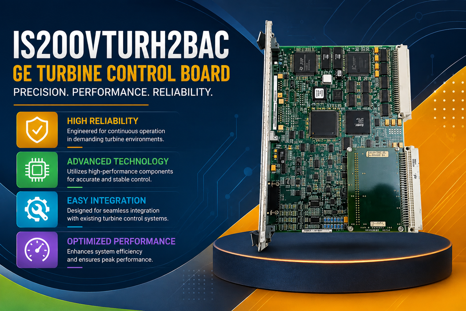 IS200VTURH2BAC GE Turbine Control Board – Features, Specifications & Applications