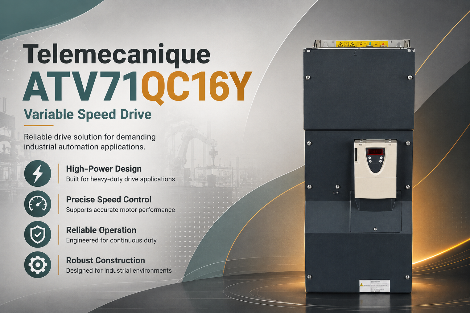 Improving Motor Efficiency with the Telemecanique ATV71QC16Y Drive