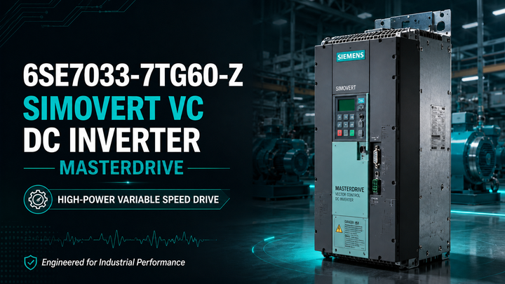 Siemens 6SE7033-7TG60-Z SIMOVERT VC DC Inverter Masterdrive — High-Power Variable Speed Drive