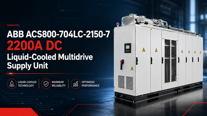 ABB ACS800-704LC-2150-7 2200A DC Liquid-Cooled Multidrive Supply Unit