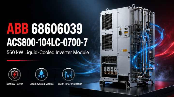 ABB 68606039 ACS800-104LC-0700-7 560 kW Liquid - Cooled Inverter Module