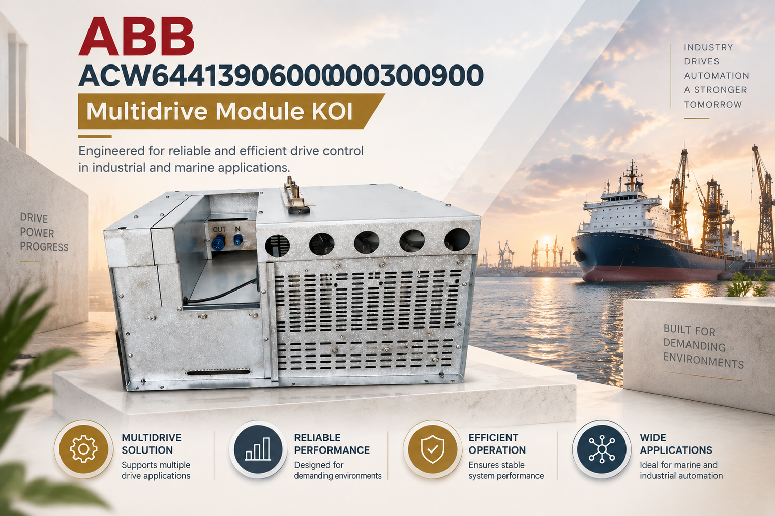 Optimizing Industrial Drive Systems with ABB ACW6441390600000300900 KOI