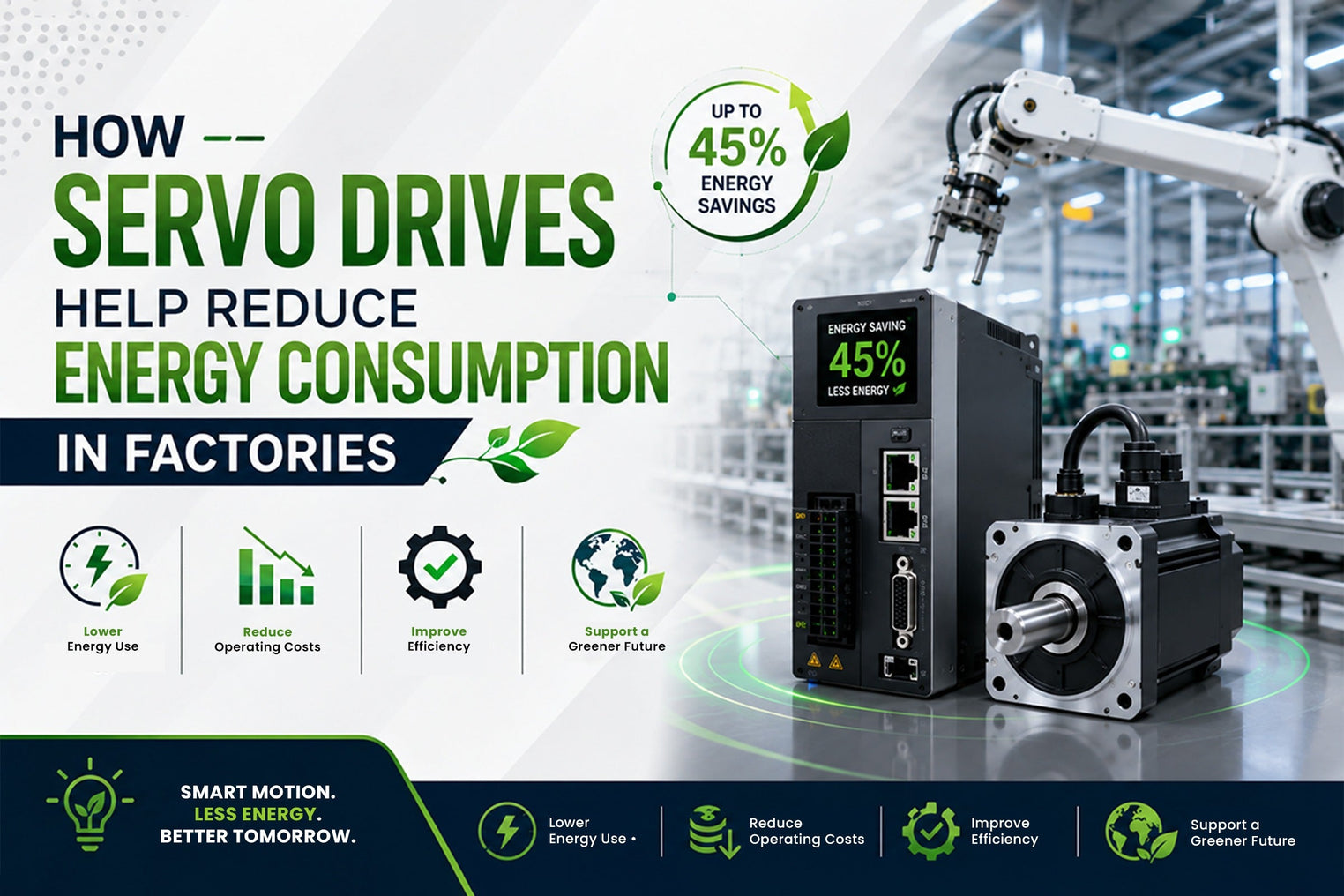 How Servo Drives Help Reduce Energy Consumption in Factories?