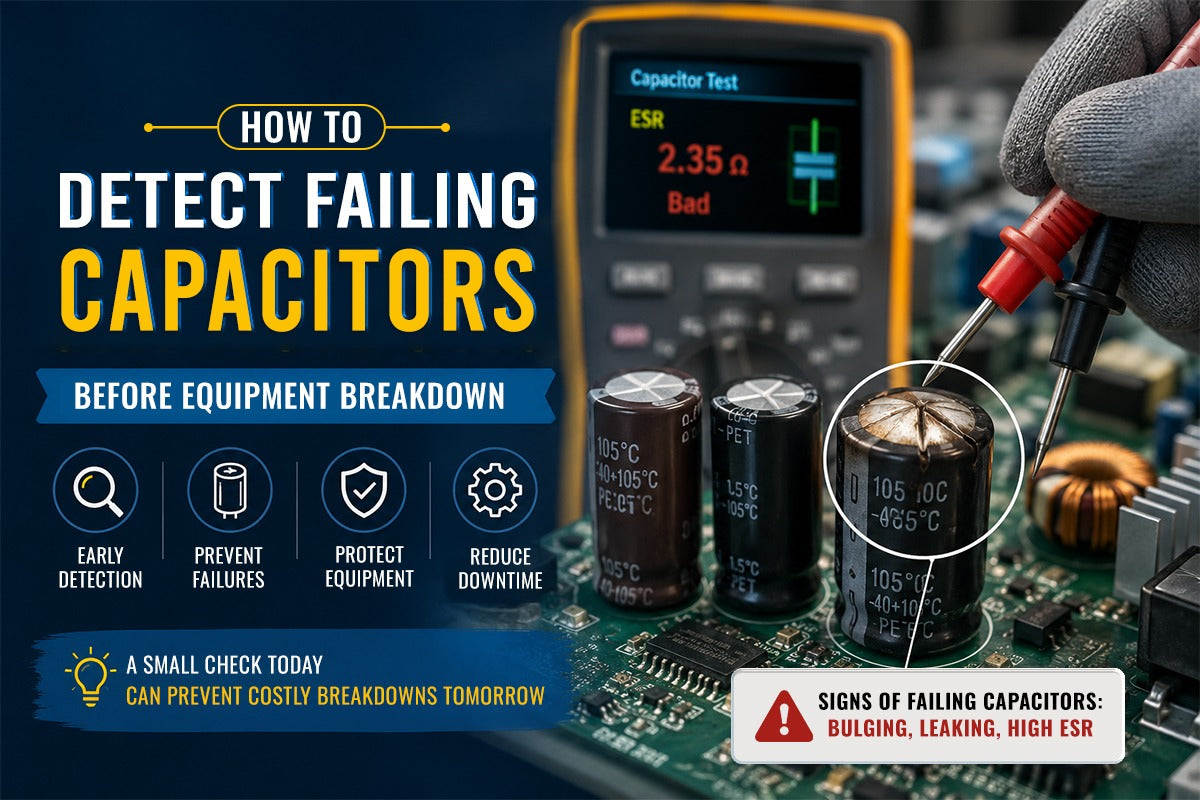 How to Detect Failing Capacitors Before Equipment Breakdown