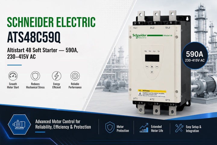 Schneider Electric ATS48C59Q Altistart 48 Soft Starter — 590A, 230-415V AC