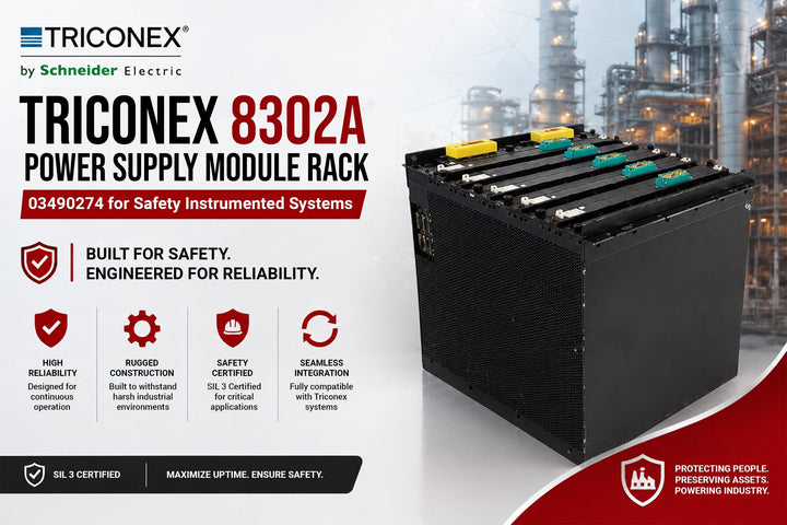Triconex 8302A Power Supply Module Rack 03490274 for Safety Instrumented Systems
