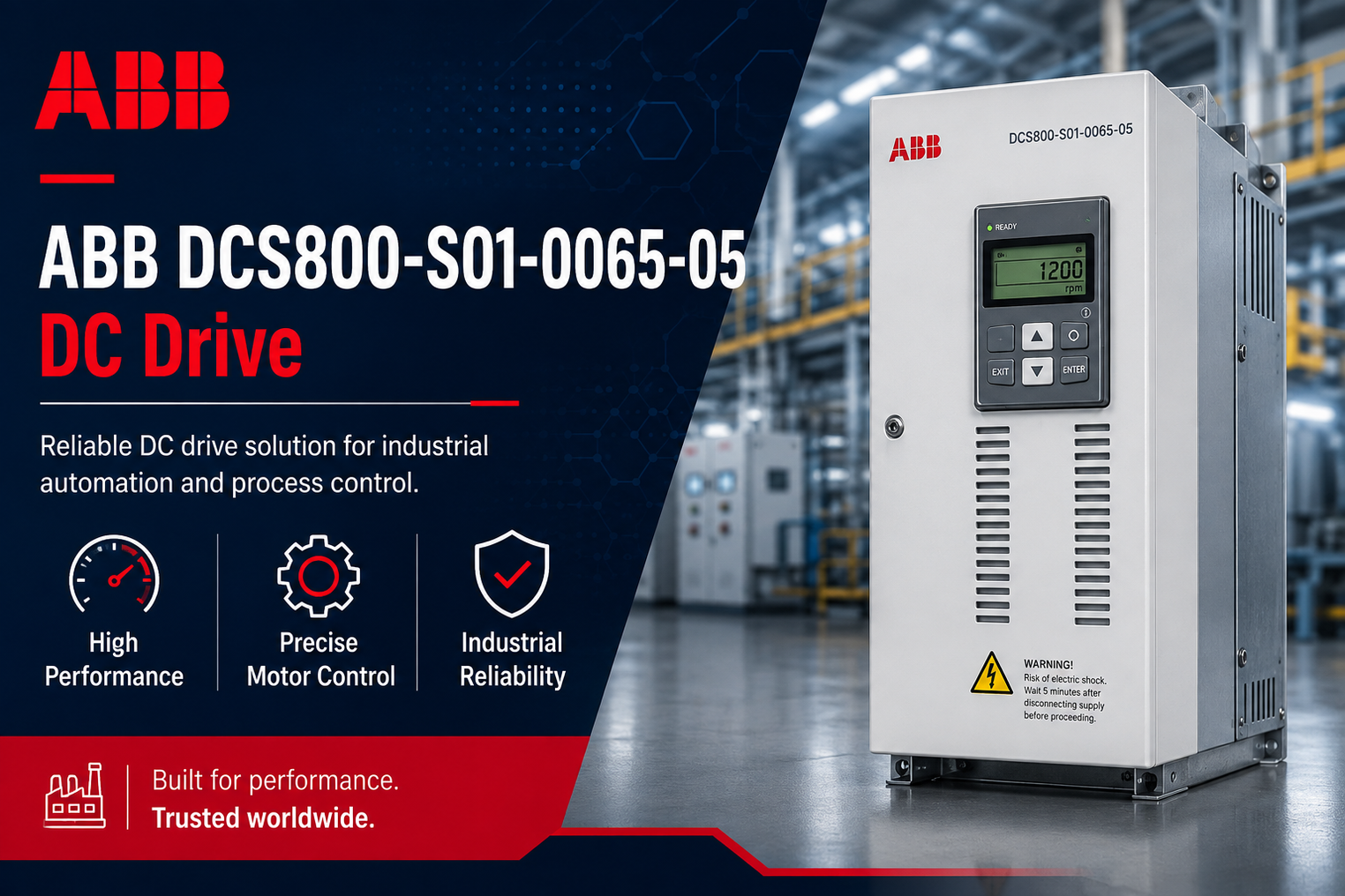 ABB DCS800-S01-0065-05 for Heavy-Duty Process Control
