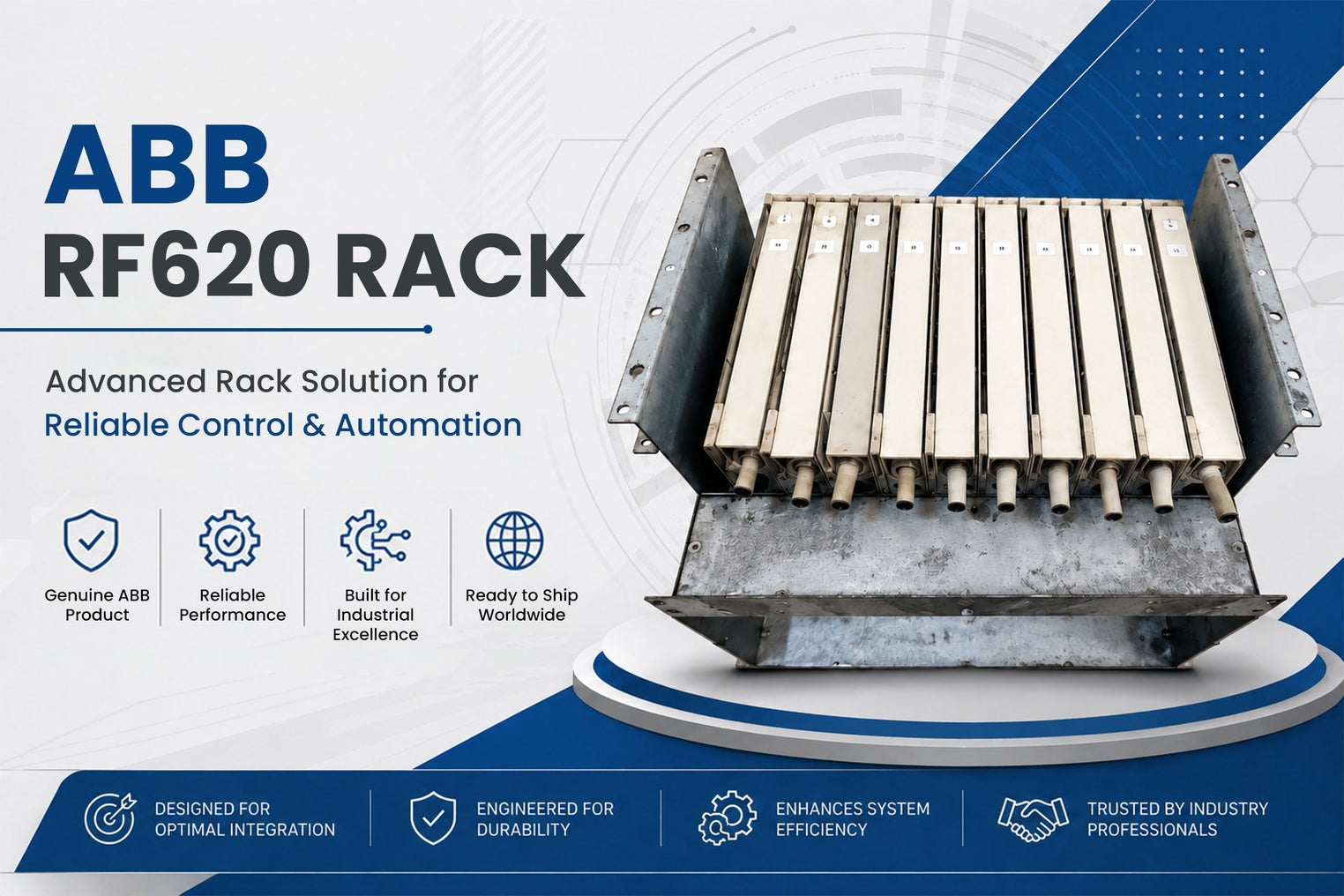 ABB RF620 Rack: Organized Hardware Integration for Demanding Control Systems