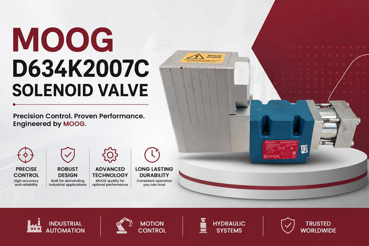 Moog D634K2007C High-Performance Hydraulic Solenoid Valve