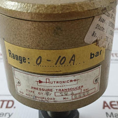 Autronica 0-10A Bar Pressure Transducer Gt-9/10