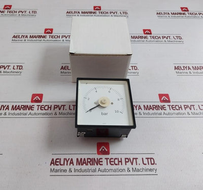 0-10 Bar Analog Panel Pressure Meter With New Condition