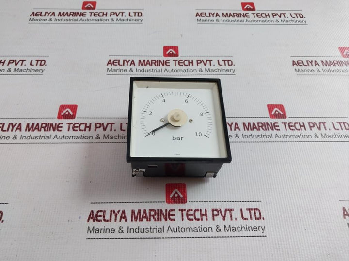 0-10 Bar Analog Panel Pressure Meter With New Condition