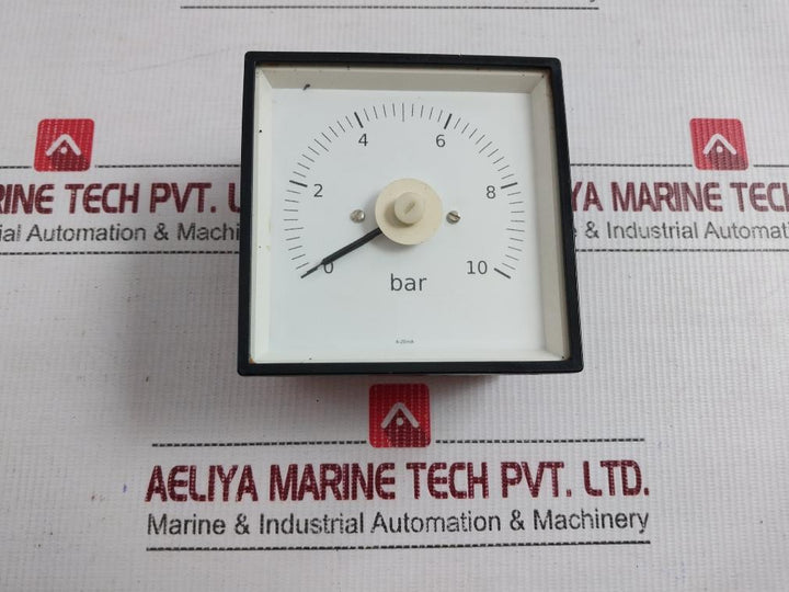 0-10 Bar Analog Panel Pressure Meter With New Condition