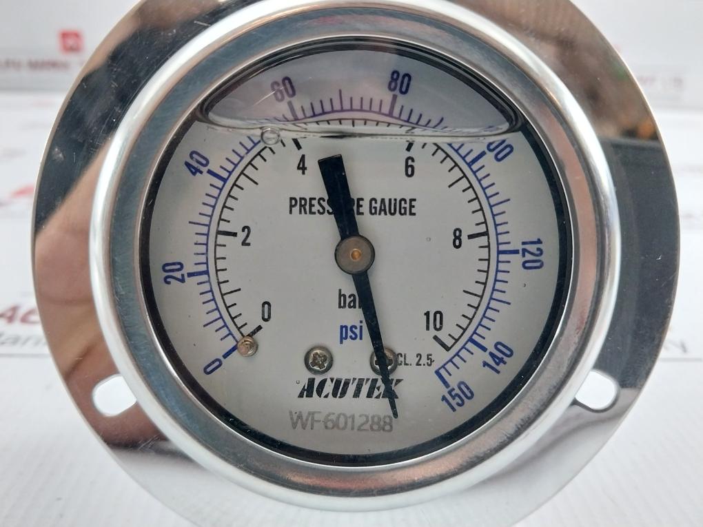 0-10 Bar Pressure Gauge Acutek 0-150 Psi