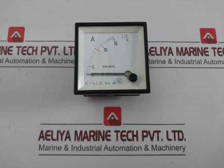 0-15/75 A Analog Panel Ammeter Saci