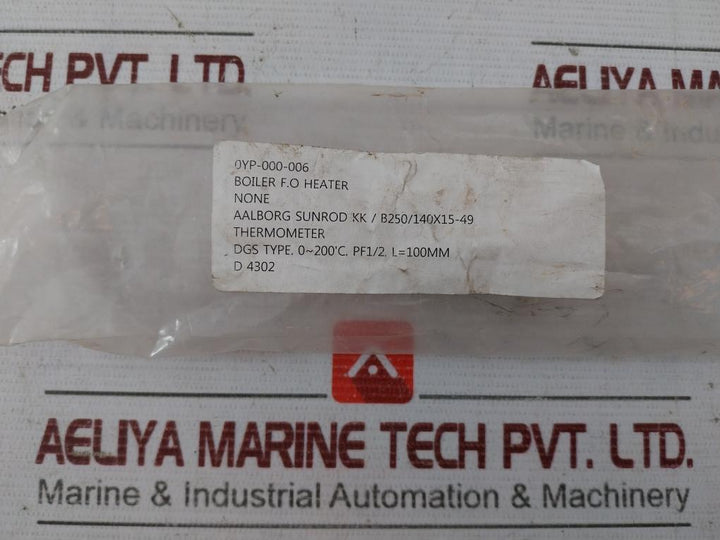 0-20C Thermometer 0Yp-000-006 Boiler F.O Heater