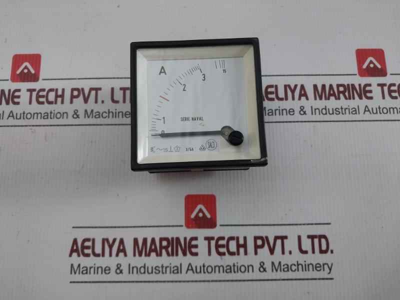 0-3/15 A Analog Ammeter Saci