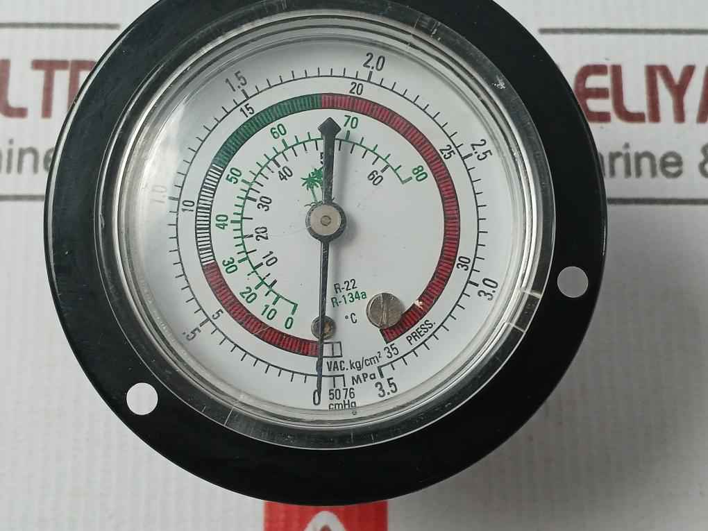 0 To 60°C R-22 Pressure Gauge 0-35Kg/Cm2
