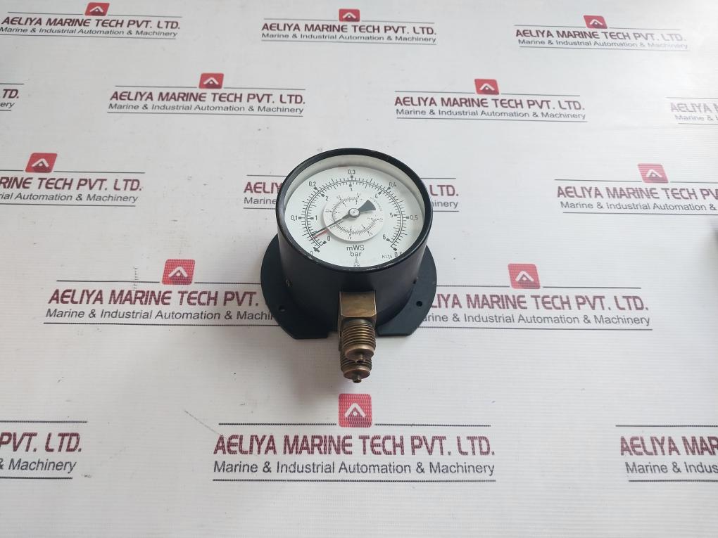 0-6 Mws Pressure Gauge 0-0.6 Bar