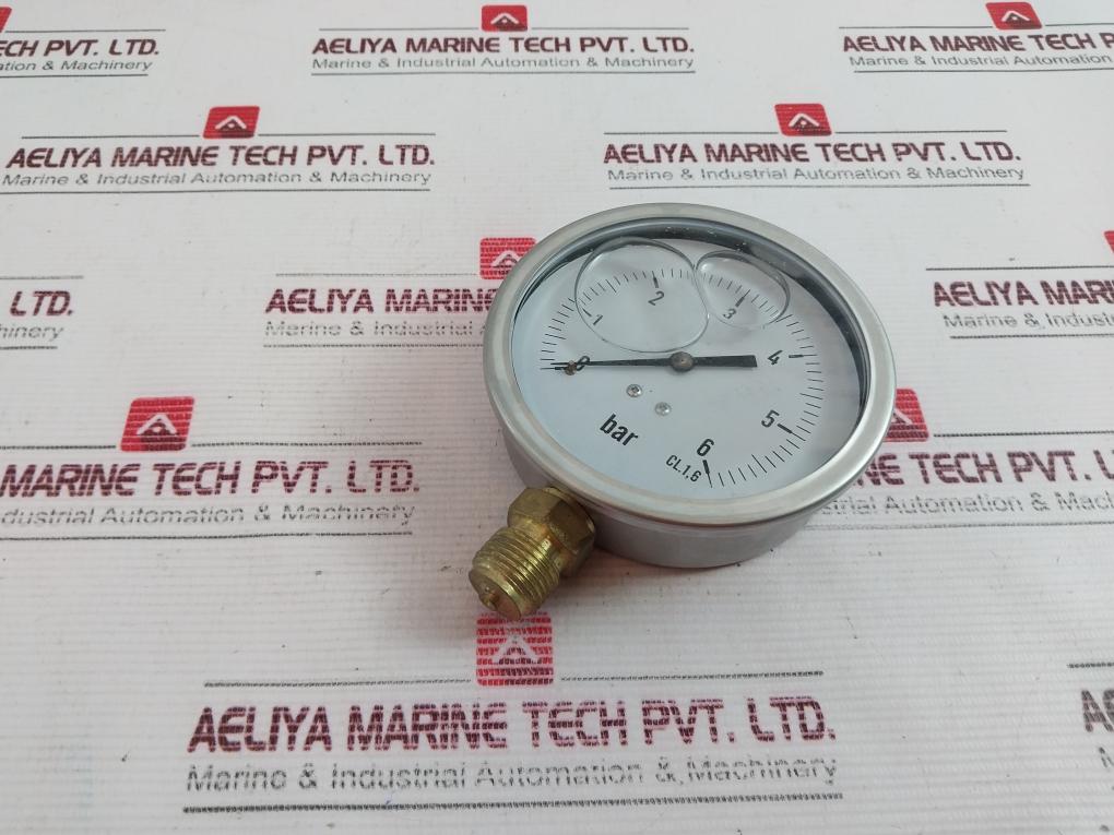 0-6 Bar Cl.1,6 Pressure Gauge