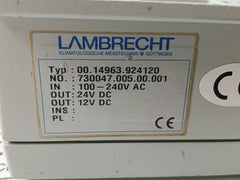 00.14963.924120 Lambrecht Power Supply Distributor Module 100-240Vac 50-60Hz