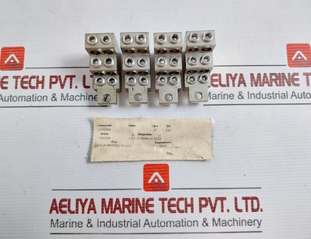 000061328 Plate For Hydraulic Block Sku:195408