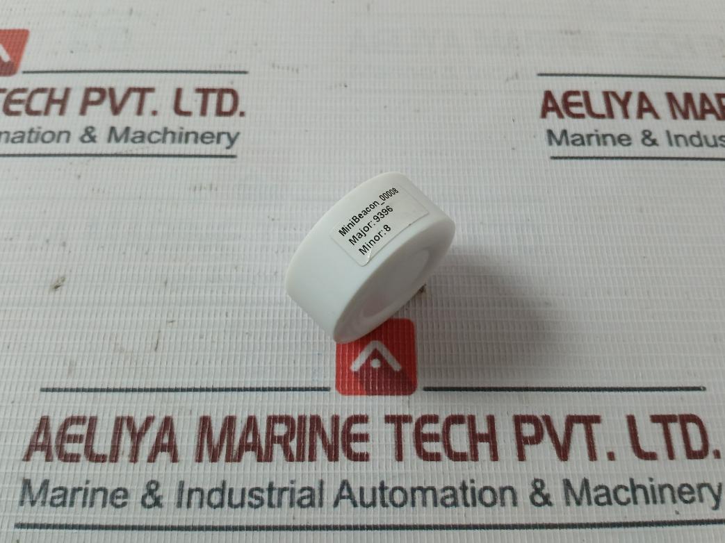 00008 Round Shape White Case Mini Beacon Unit