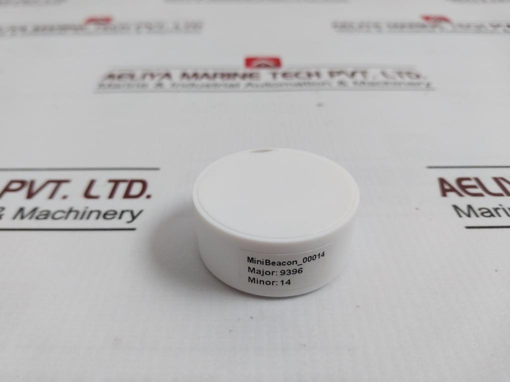 00014 Round Shape White Case Mini Beacon Unit
