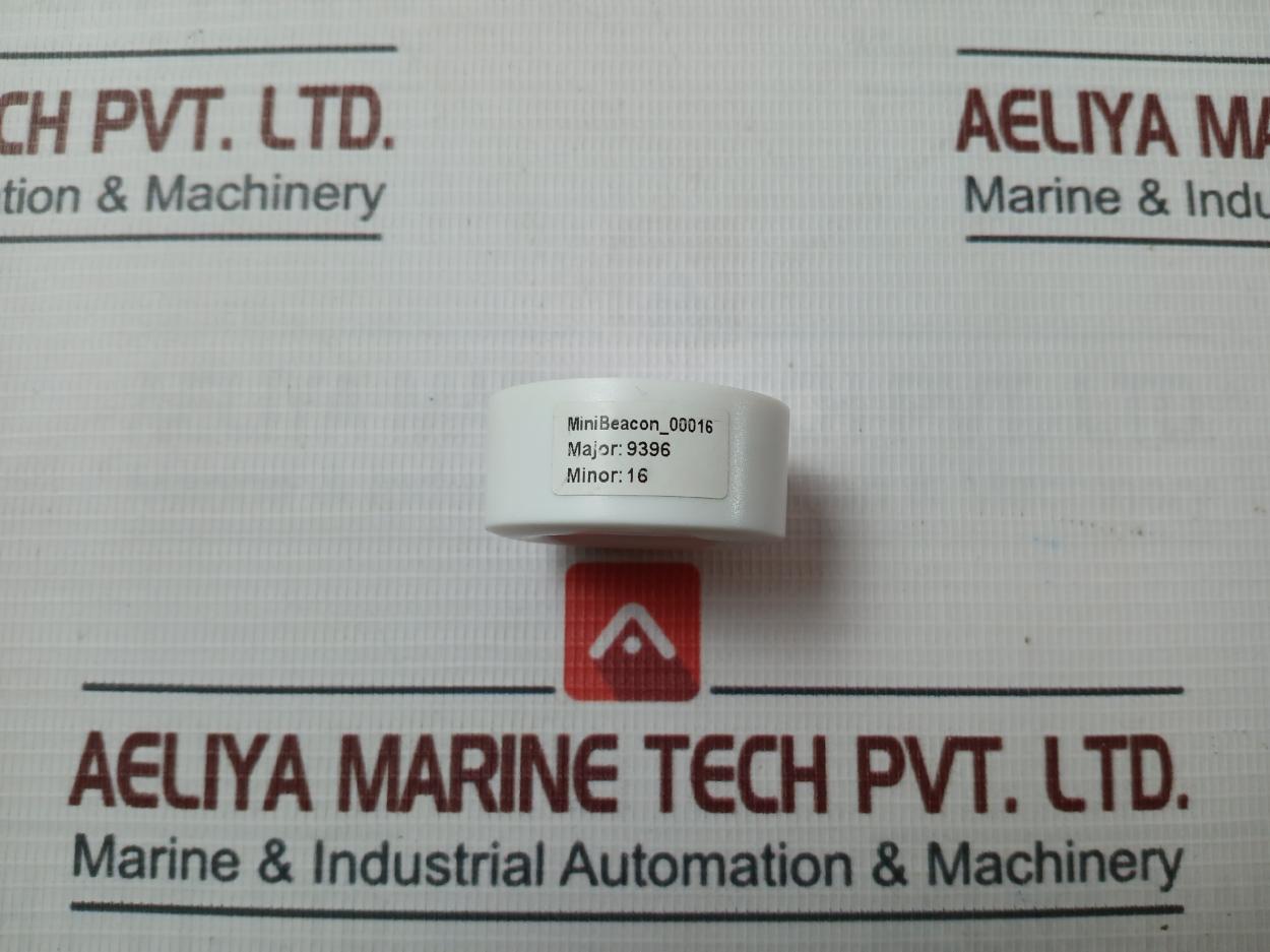 00016 Round Shape White Case Mini Beacon Unit