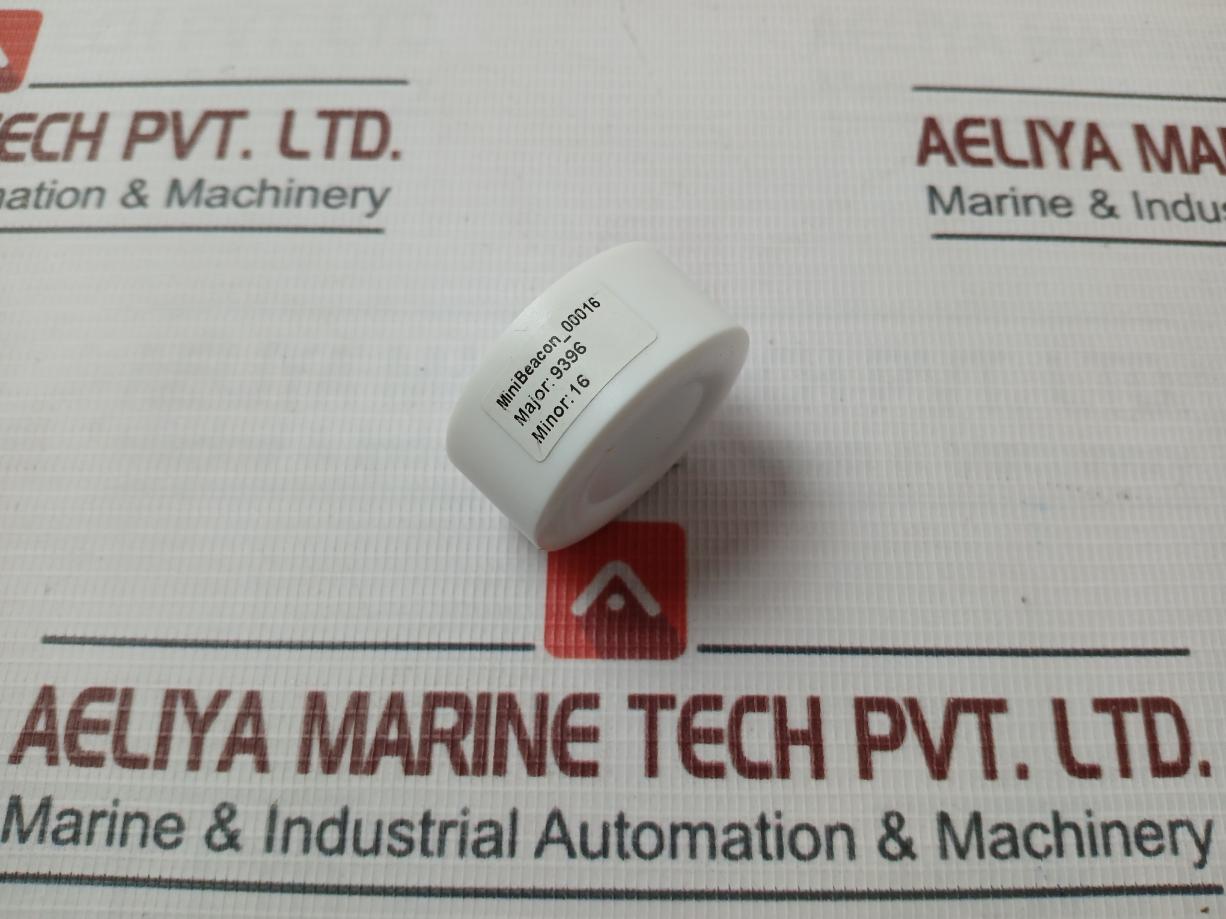 00016 Round Shape White Case Mini Beacon Unit