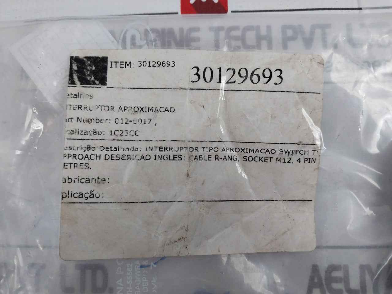 012-0017 Proximity Switch Cable Socket M12 4Pin 5M Fur 4X0 34Mm2