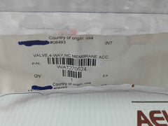 018-0186-900 4-way Nc Membrane Valve Vac-20 Psig 1-meter Parker