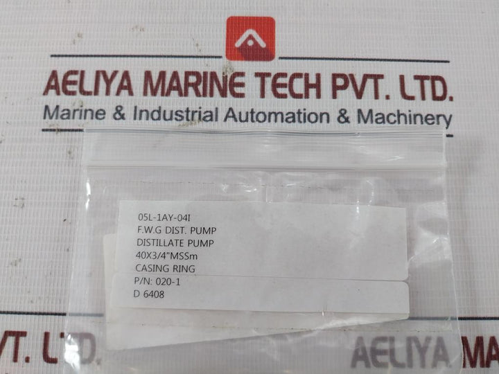 020-1 Casing Ring F.W.G Distillate Pump 05L-1Ay-04I Di230502012A