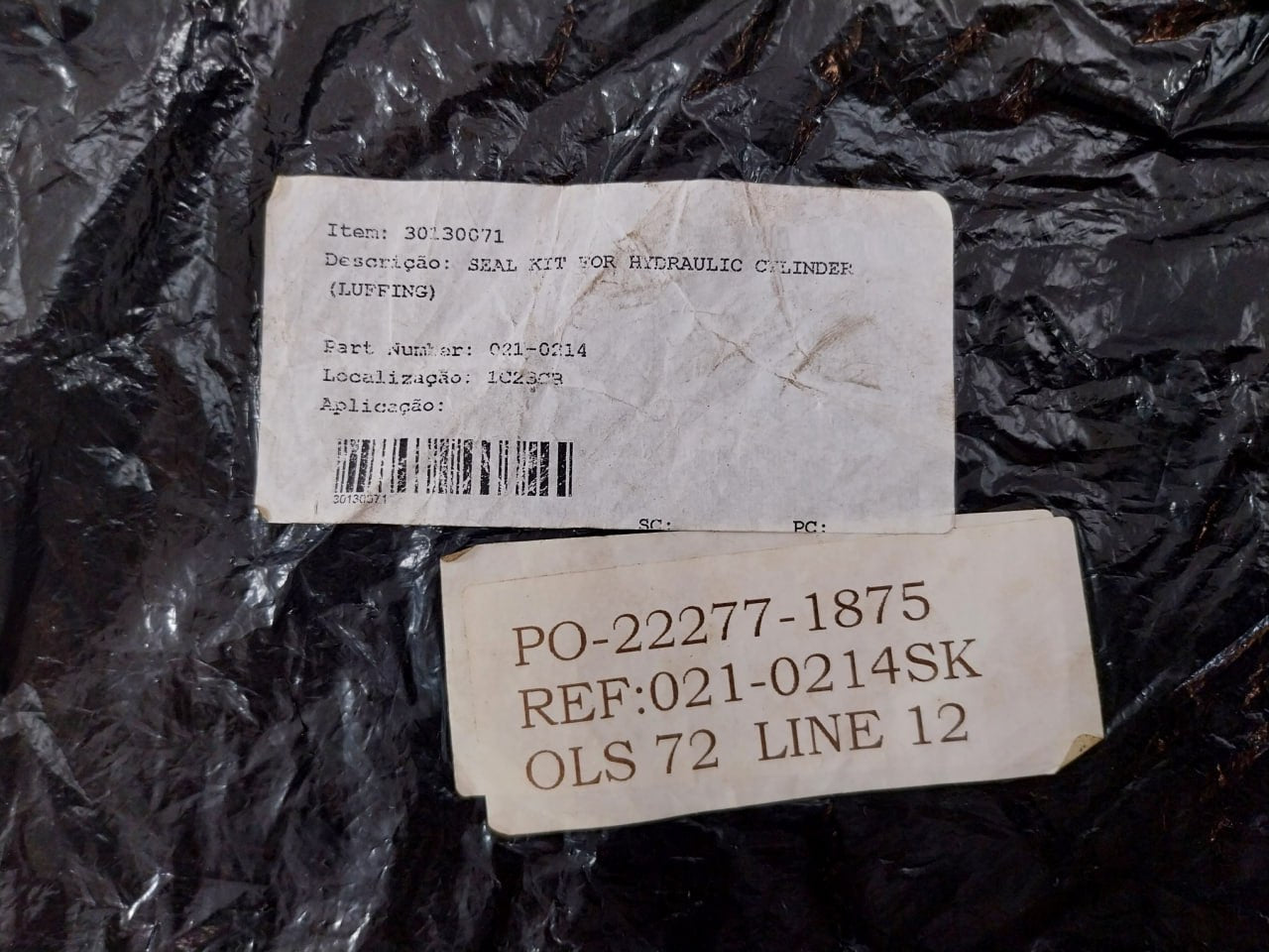 021-0214Sk Seal Kit For Hydraulic Cylinder 30130071 125 X 100 X 25.4 Mm