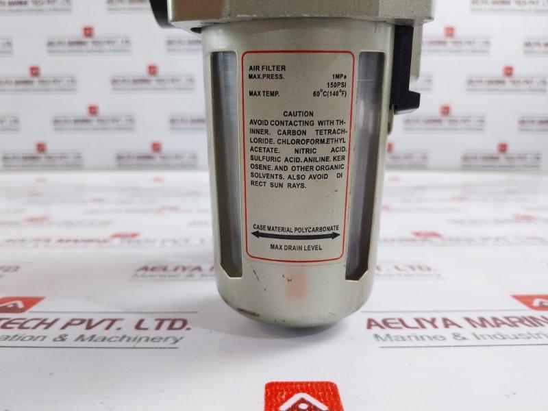 02830099 Air Filter Max Pressure 0-1 Mpa 0-150 Psi Polycarbonate Case