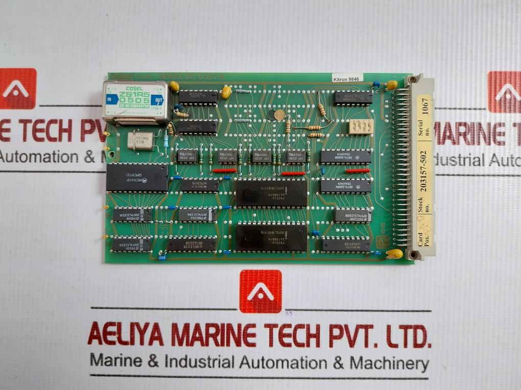 03157 B Dual Serial I/O Alarm Pcb Card Moland
