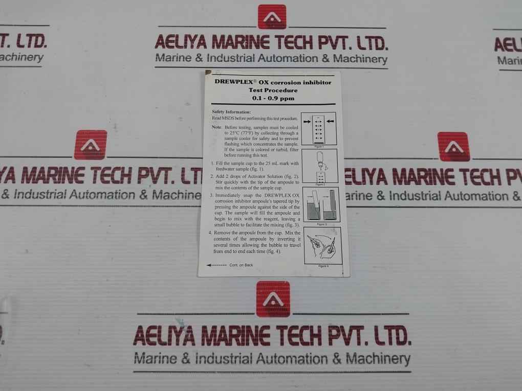 0387010 Drewplex Ox Corrosion Inhibitor Ampoule Test Kit Drew Marine