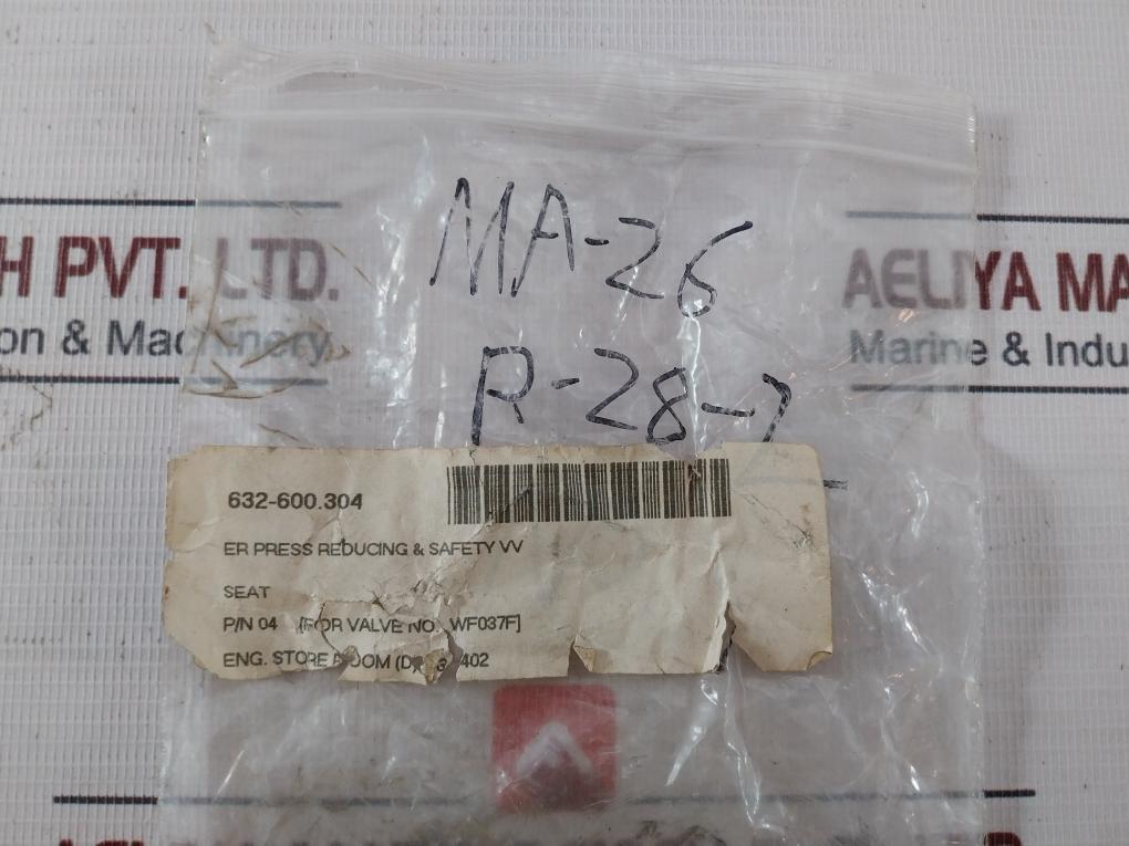 04 Seat For Pressure Reducing &amp; Safety Valve 632-600.304 Ma-26 R-28-7