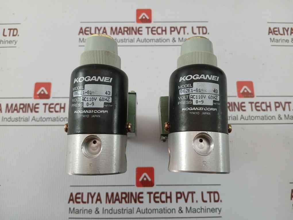 062E1-81 Round Type Air Solenoid Valve Ac110V 60Hz Koganei