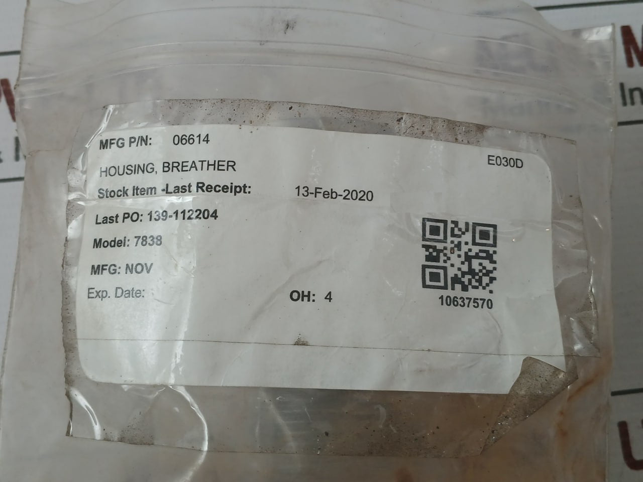 06614 Breather Housing Baylor