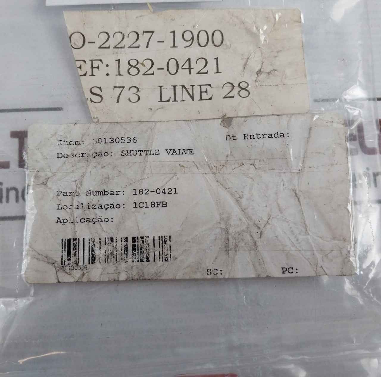 0Cukab1915-a Shuttle Valve 182-0421