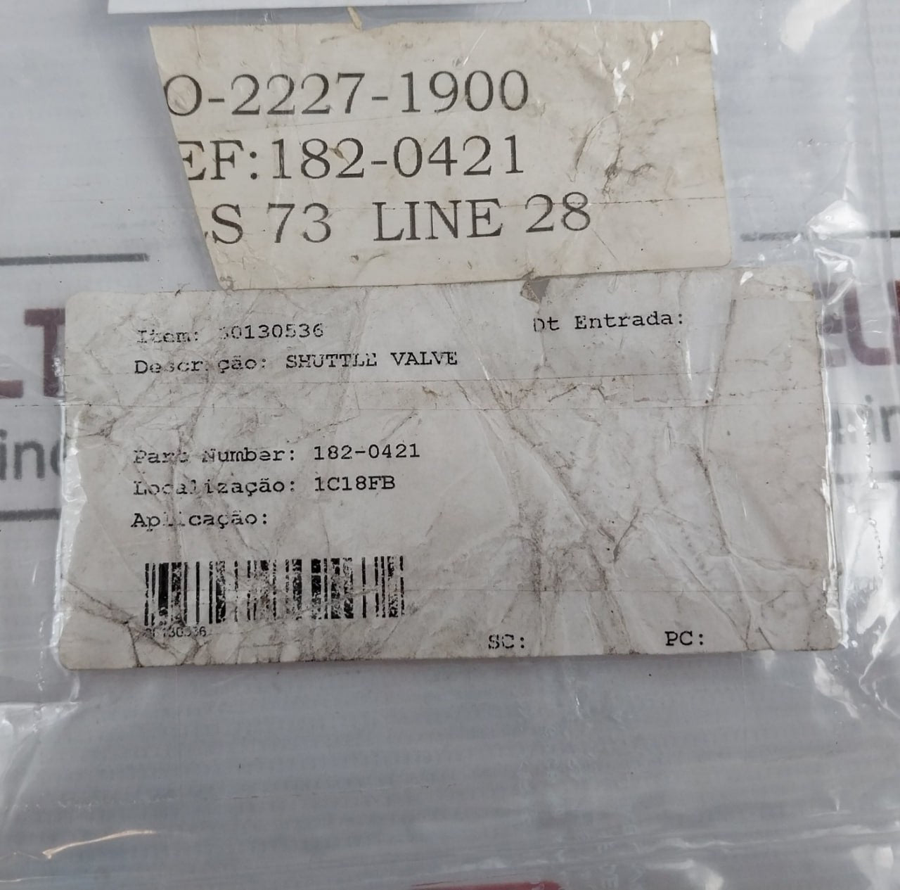 0Cukab1915-a Shuttle Valve 182-0421