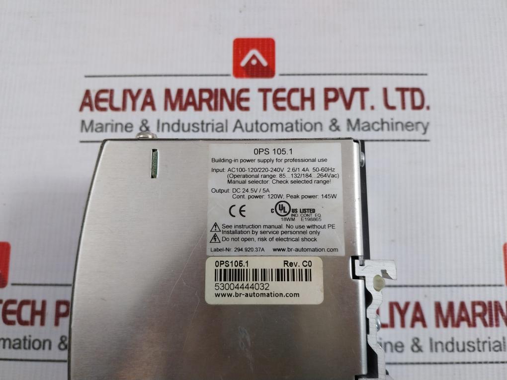 0Ps105.1 Power Supply 50/60Hz 100–120/220–240 Vac B&R