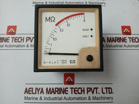 0 To 10 ∞MΩ Analog Panel Meter Internal Resistance(Ri)-220Kohm Brand Deif 300V 10A