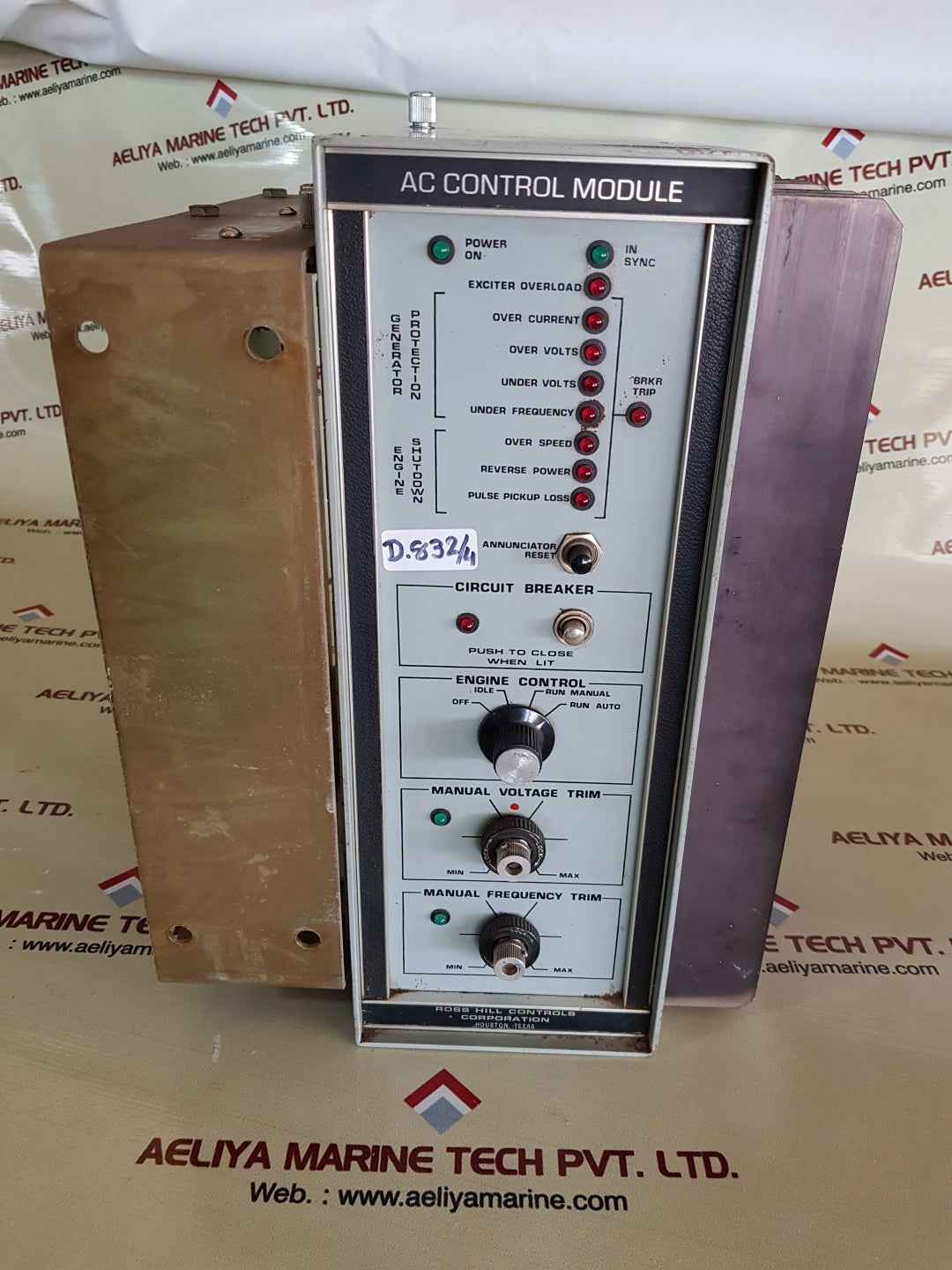 ROSS HILL 0001-2656-00 3 Phase AC Control Module EMD-16 600V 60HZ
