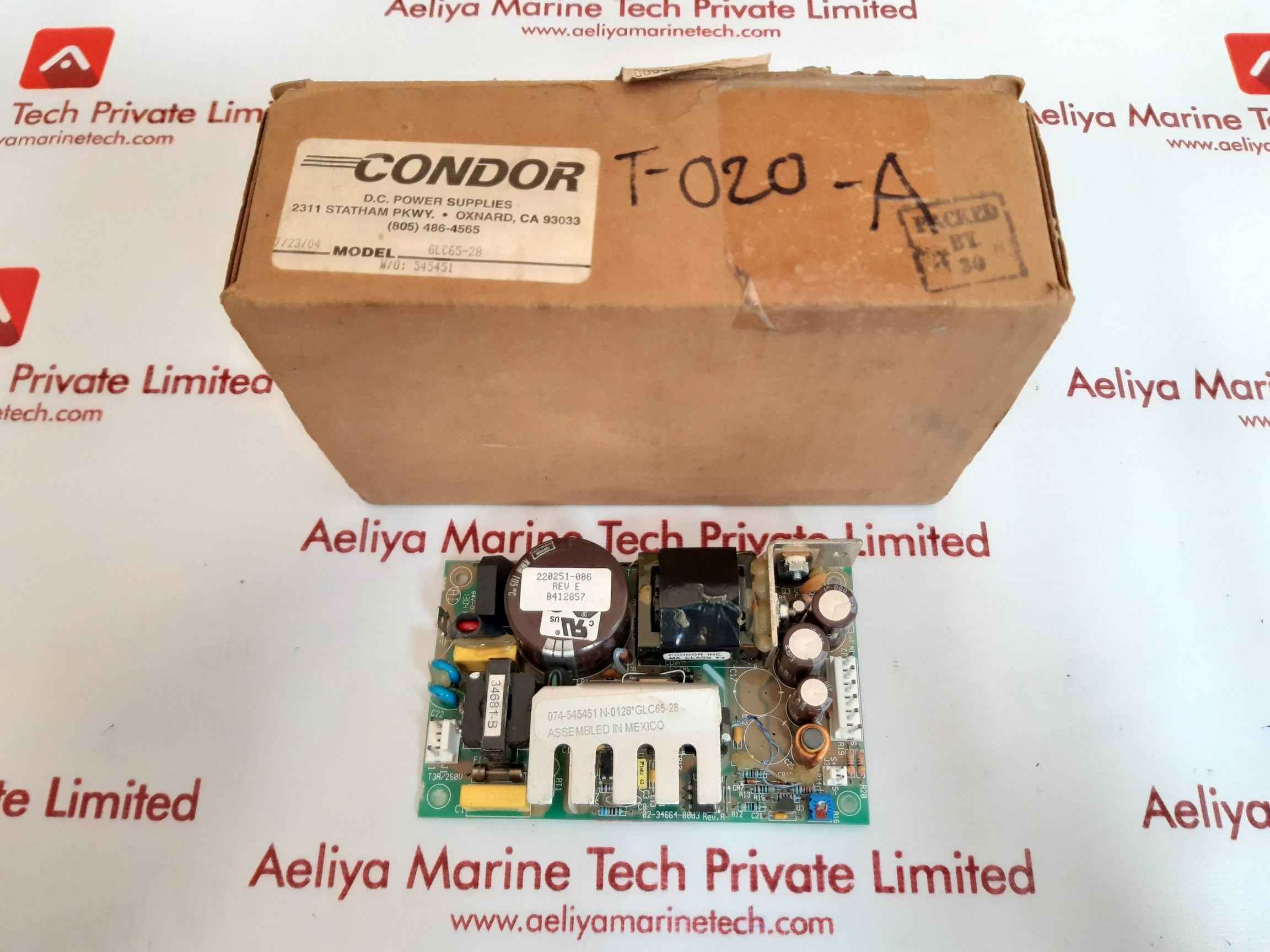 CONDOR GLC65-28 D.C.Power Supply 220251-006 REV E