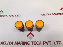 Lot of 3X Apt AD16-22D/S31 Yellow Led Signal Light AC 220V
